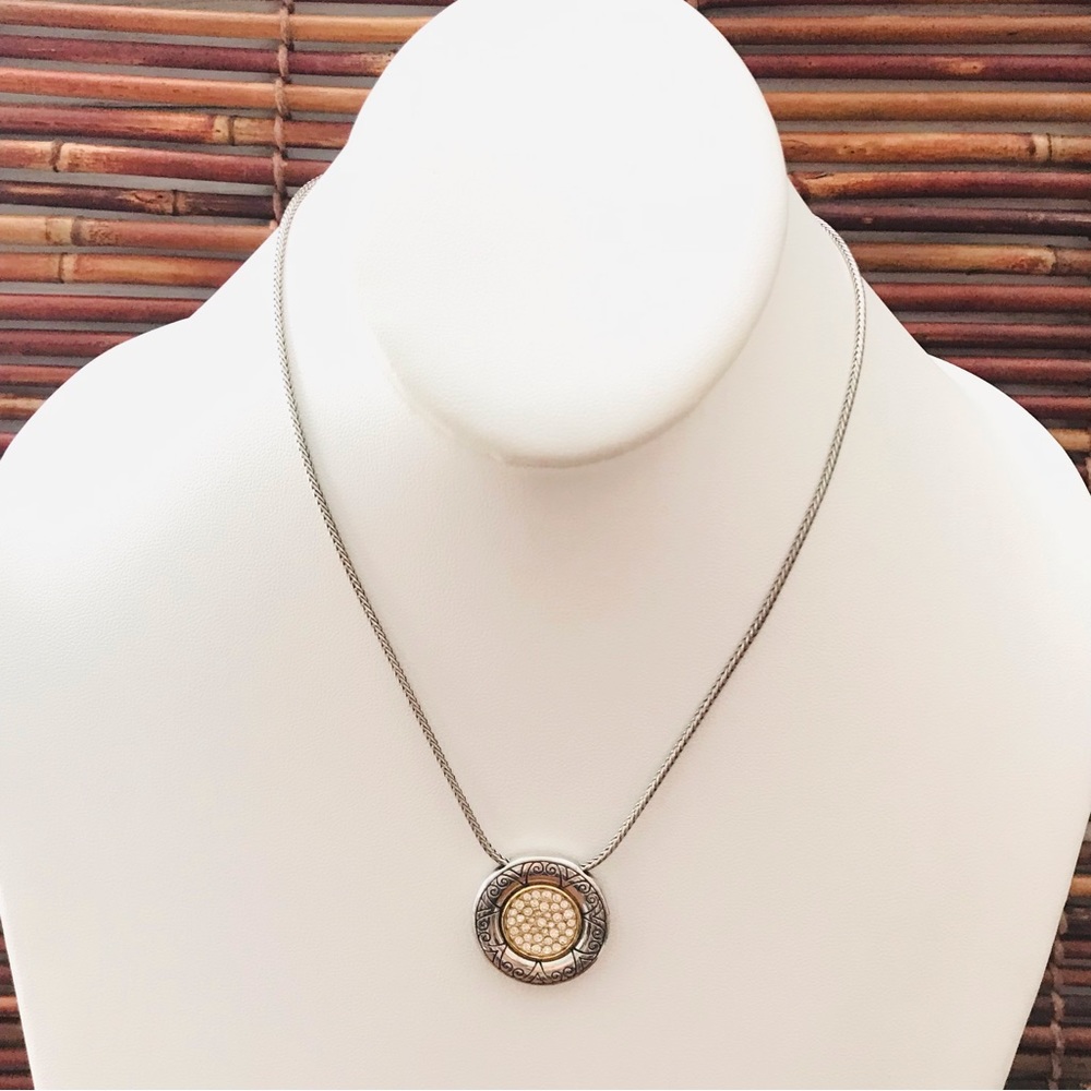 Brighton Reversible Pave Crystal Circle Necklace
